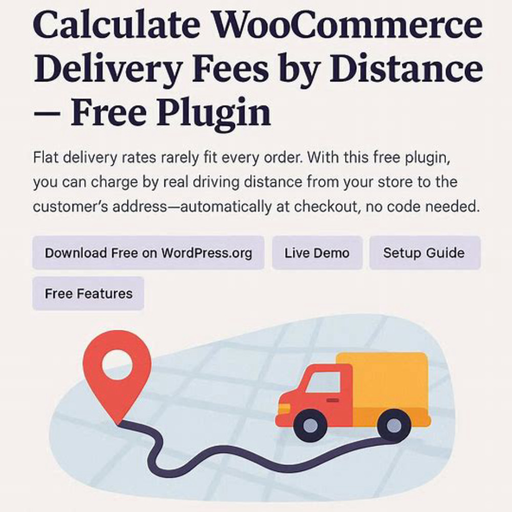 Distance delivery fees