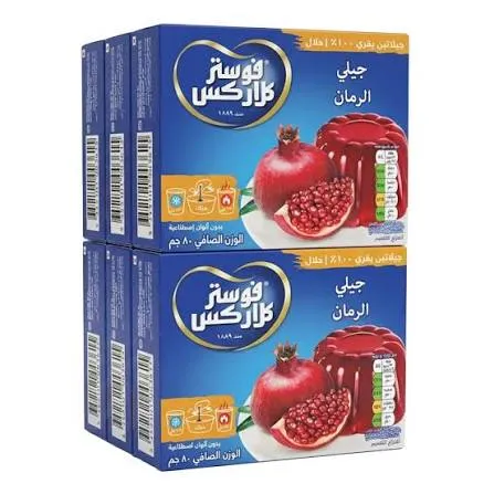 جلي فوستر كلاركس بنكهة الرمان 80جم*6