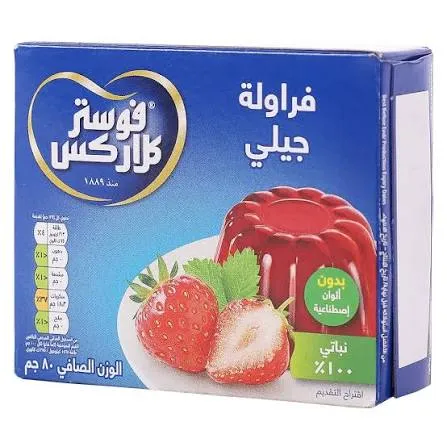 جلي فوستر كلاركس بنكهة الفراولة 80جم