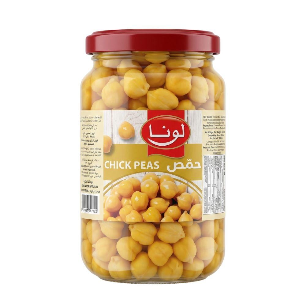 حمص لونا عبوة زجاج 370جم