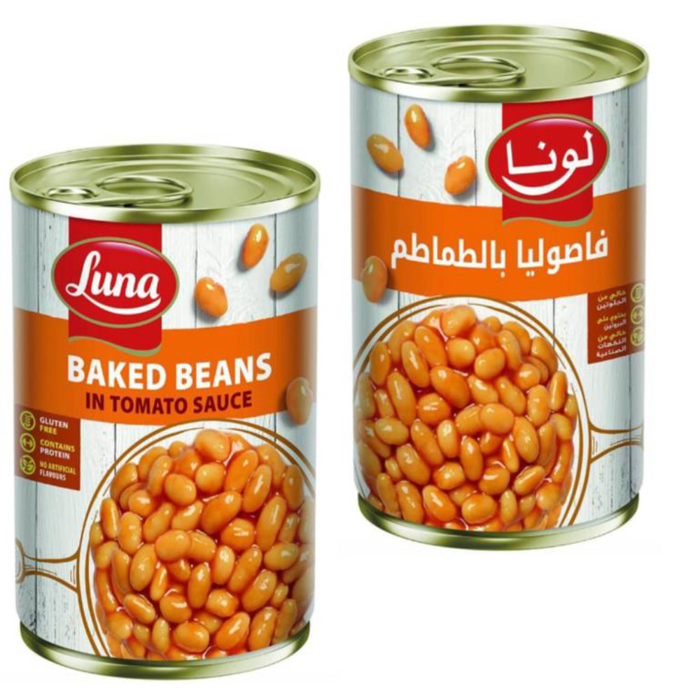 فاصولياء بالطماطم لونا 220  جم *12