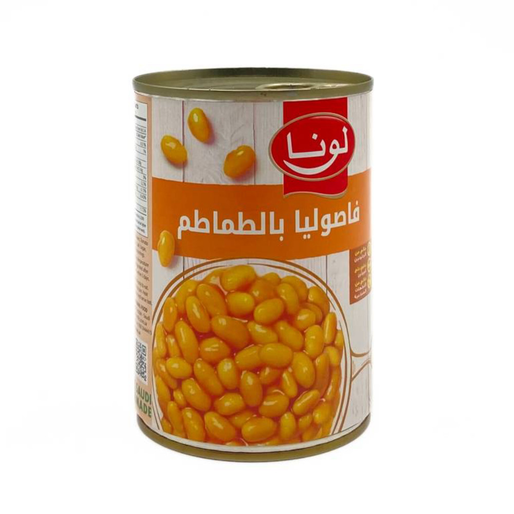 فاصولياء بالطماطم لونا 380جم*24