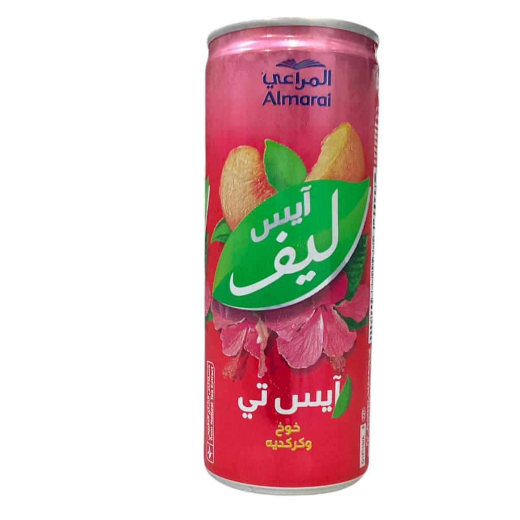 المراعي ايس ليف خوخ وكركديه 240 مل