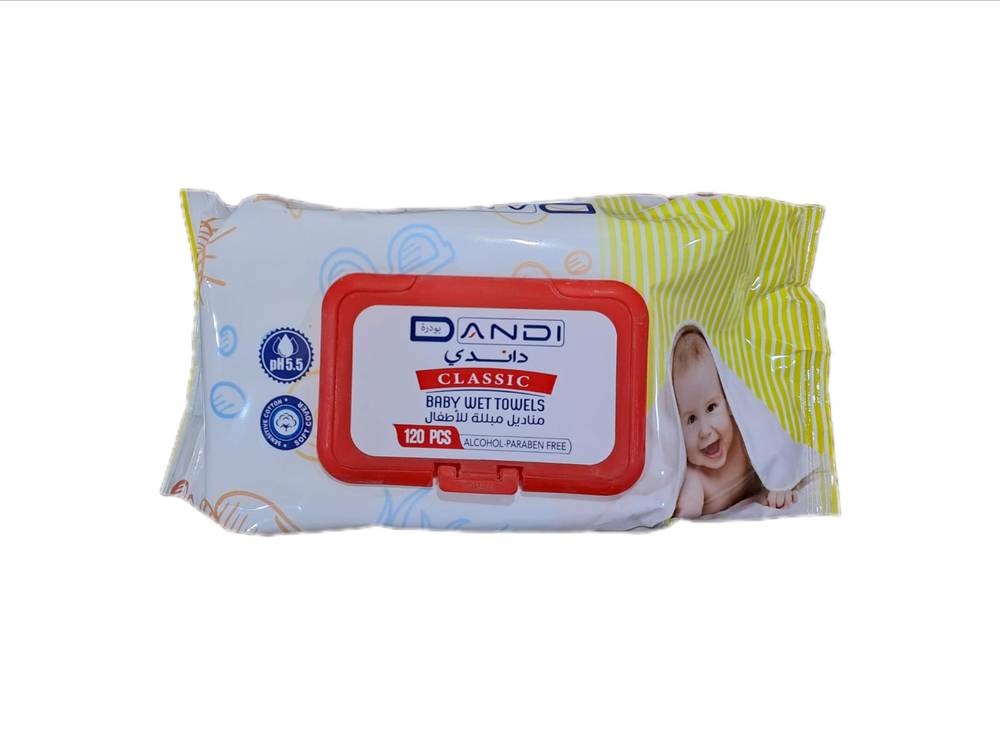 منديل مرطب كندي 120  حبة