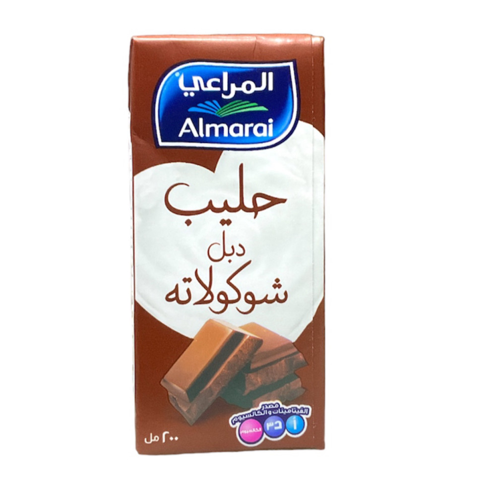 حليب غني بالشوكولاته 200  مل المراعي*18
