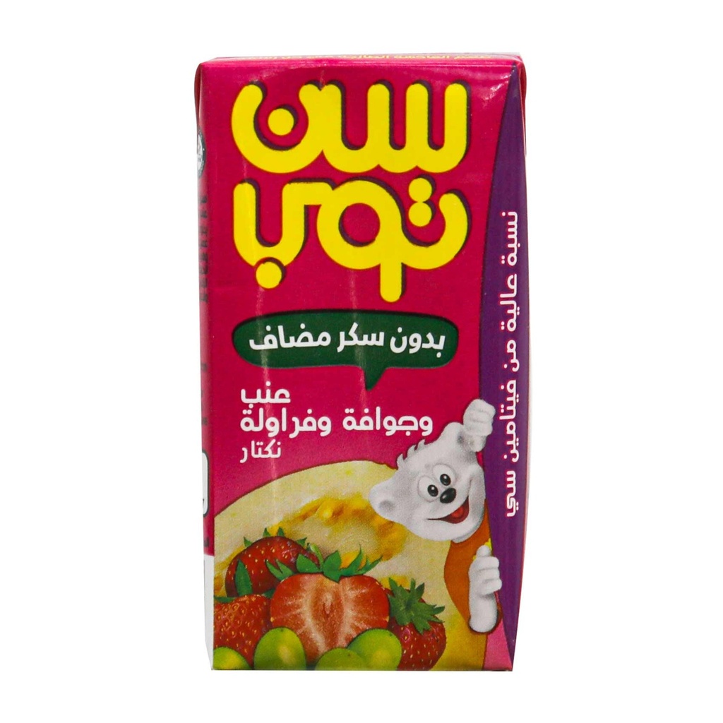 سن توب عنب وجوافة وفراولة 125مل