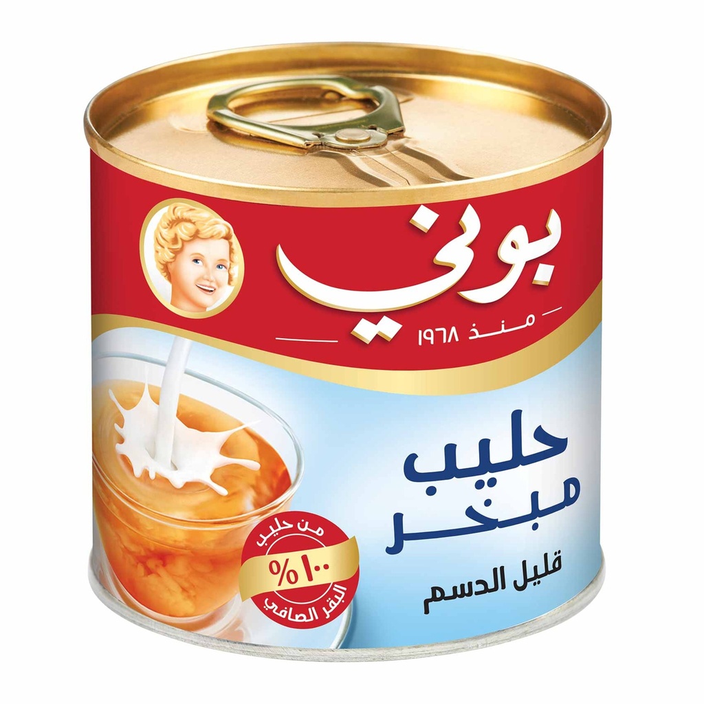 حليب بوني مبخر قليل الدسم 170مل