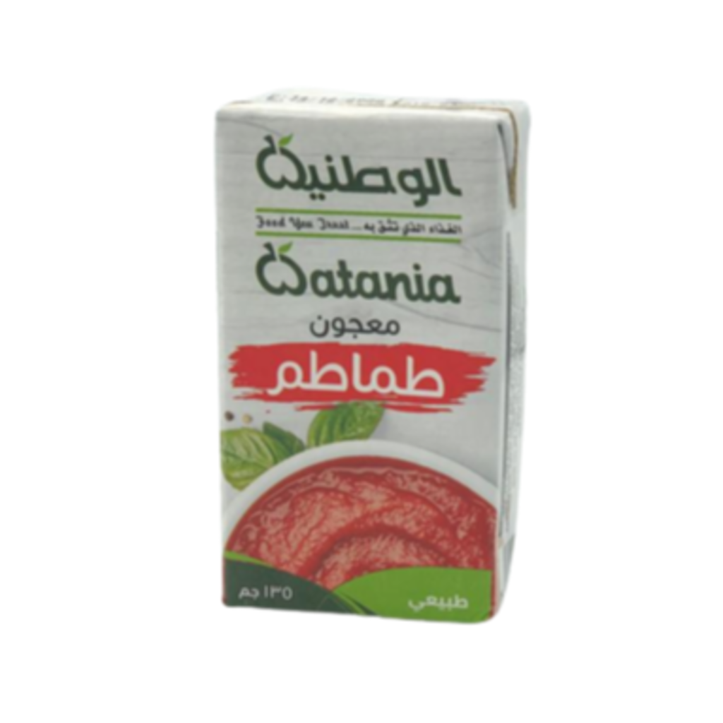 معجون طماطم طبيعي الوطنية 135  جرام*48