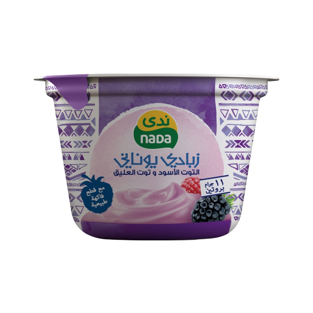زبادي يوناني توت بري & عليق 160  جم ندي*3