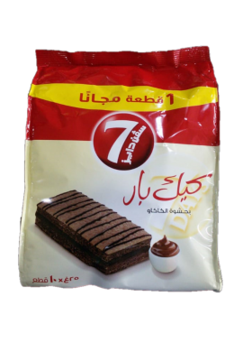 كيك بار بحشوة الكاكاو سفن دايز 25جم شدة 36